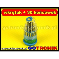 Zestaw wkrętaków TROX / 31 w 1 / PROFI LINE ROUND