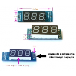 Moduł woltomierza 4,5-35V DC