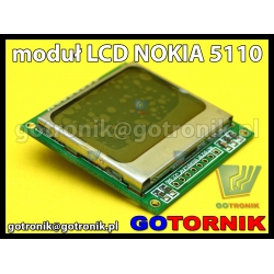 Moduł wyświetlacza graficznego LCD Nokia 5110 do zastosowań AVR Arduino