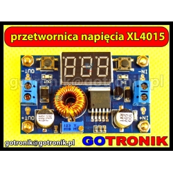 Przetwornica napięcia XL4015 + woltomierz