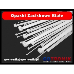 Opaska zaciskowa 7,8x180 mm biała