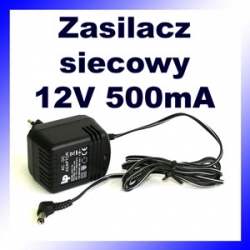 Zasilacz sieciowy 12V/500mA