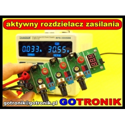 Aktywny rozdzielacz zasilania x3 LM317