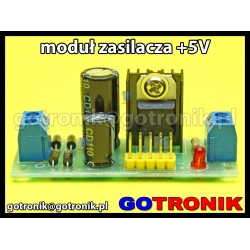 Zasilacz +5V - moduł ze stabilizatorem 7805