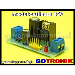 Zasilacz +5V - moduł ze stabilizatorem 7805