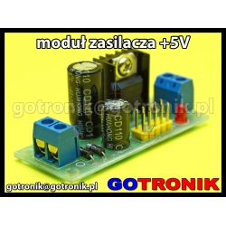 Zasilacz +5V - moduł ze stabilizatorem 7805