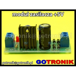 Zasilacz +5V - moduł ze stabilizatorem 7805