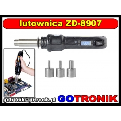 Lutownica na gorące powietrze ZD-8907 cyfrowa