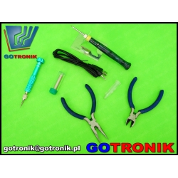 Zestaw ZD-972F lutownica USB + narzędzia - zestaw dla początkującego