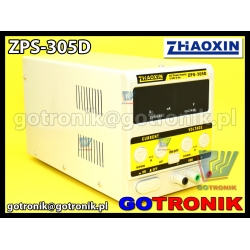 ZPS-305D zasilacz laboratoryjny 0-30V prąd 0-5A programowalny