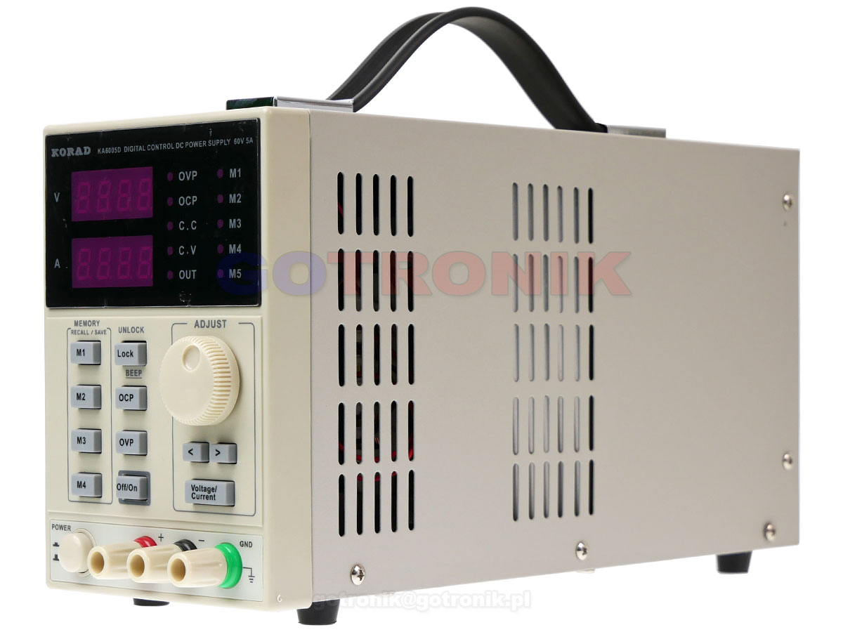 KA6005P zasilacz laboratoryjny 0-60V 0-5A 300W USB RS232 Korad