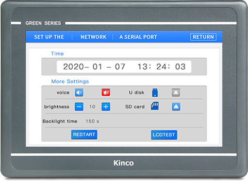 Kinco GL100E ethernet panel operatorski HMI do automatyki przemysłowej i sterowników PLC
