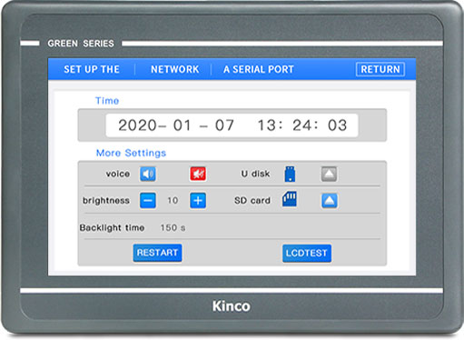 Kinco GL100E ethernet panel operatorski HMI do automatyki przemysłowej i sterowników PLC 