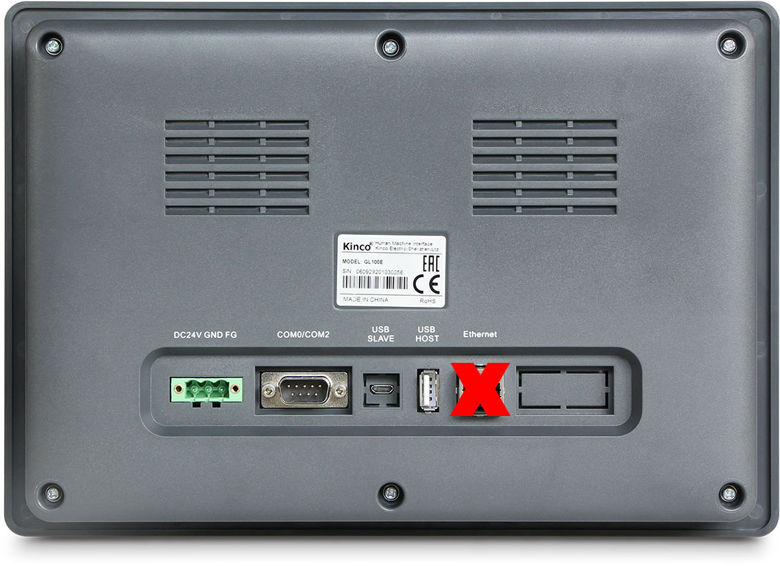 Kinco GL100 panel operatorski HMI do automatyki przemysłowej i sterowników PLC