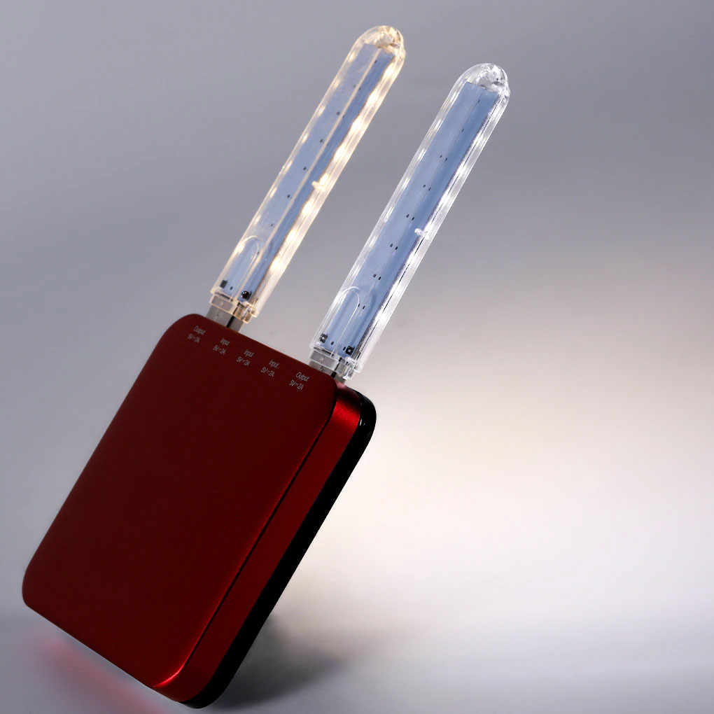 Mini lampka 8 LED USB - barwa ciepła