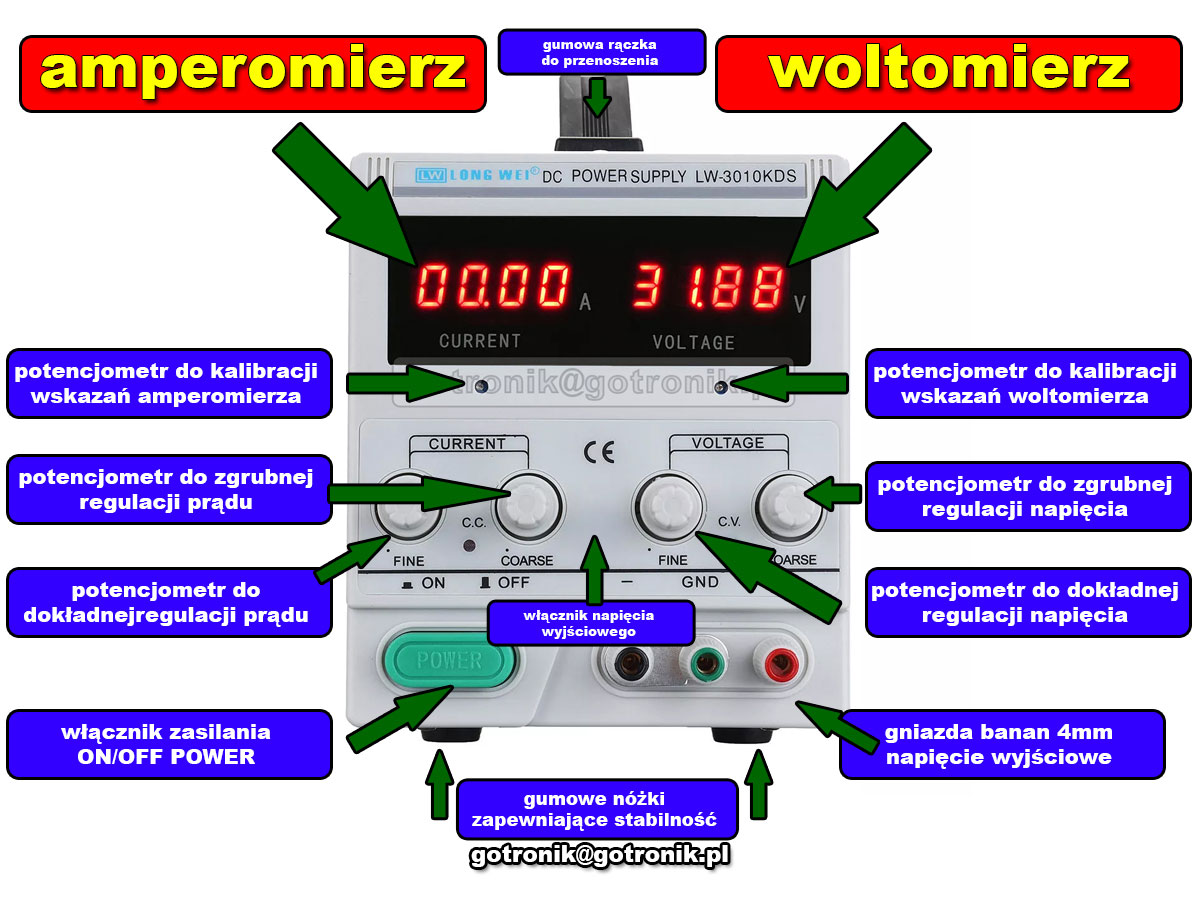 Zasilacz laboratoryjny LW-605KDS Long Wei