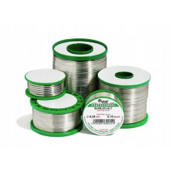 Cyna bezołowiowa z topnikiem 0,70mm/100g Sn99Cu0,7Ag0,3 Pb Free CYNEL 0,7mm