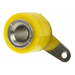 Gniazdo banan 4mm małe żółte 10 sztuk 3970