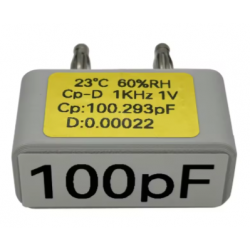 Kondensator wzorcowy kalibracyjny 100pF do multimetru i LCR wtyk bananowy