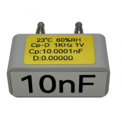 Kondensator wzorcowy kalibracyjny 10nF do multimetru i LCR  wtyk bananowy
