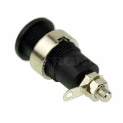 Gniazdo banan 4mm 32A 1000V czarne 1109