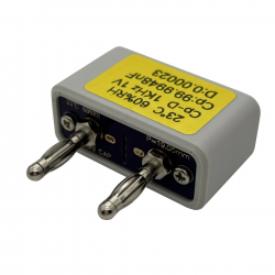 Kondensator wzorcowy kalibracyjny 1nF do multimetru i LCR  wtyk bananowy