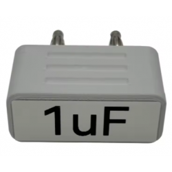 Kondensator wzorcowy kalibracyjny 1µF do multimetru i LCR wtyk bananowy