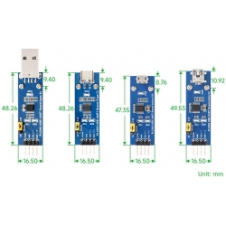 Moduł komunikacyjny mini USB na UART PL2303 konektor Waveshare