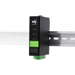 Serwer szeregowy RS232/485/422 na RJ45 POE Ethernet na szynę DIN Waveshare