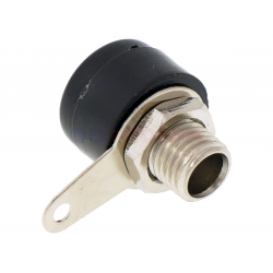 Gniazdo banan 4mm czarne 24.246.2