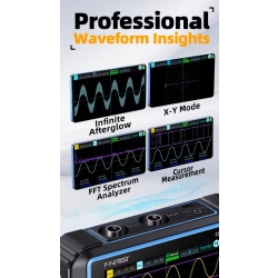 Fnirsi 2C53P przenośny oscyloskop cyfrowy z multimetrem i generatorem 2x50MHz 250MSa/s
