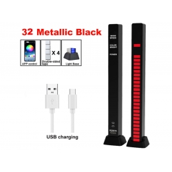 Wskaźnik wysterowania audio 32LED zasilany poprzez USB czarny