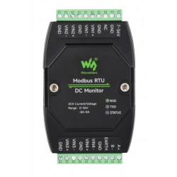 4-kanałowy moduł monitorowania DC Modbus RTU RS485 Waveshare