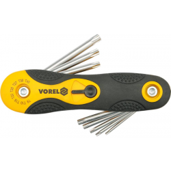 Zestaw 8 kluczy TORX T9 T10 T15 T20 T25 T27 T30 T40 CR-V 65 - 89mm Vorel