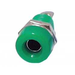 Gniazdo banan 4mm zielone K214 Z334
