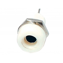 Gniazdo banan 4mm białe K214 Z336