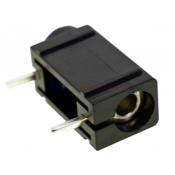 Gniazdo banan 4mm do płytki PCB czarne