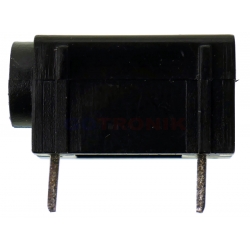 Gniazdo banan 4mm do płytki PCB czarne