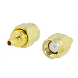 Wtyk koncentryczny RP-SMA na kabel 50 Om Golden Loch