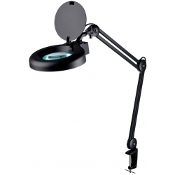 lampa UV ultrafiolet z lupą 5d, lampa 9001LED-5D-BLACK-UV, lampa ze szkłem powiększającym, lupa z podświetleniem, lupa z