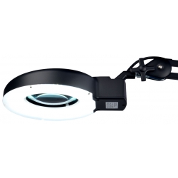 lampa UV ultrafiolet z lupą 5d, lampa 9001LED-5D-BLACK-UV, lampa ze szkłem powiększającym, lupa z podświetleniem, lupa z oświetleniem, lampa z powiększeniem, Lampa x60 diod LED z lupą o powiększeniu 5D x2,25