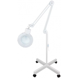 Lampa z lupą na statywie powiększająca 5D 5" 12W 60 x LED SMD 127mm biała