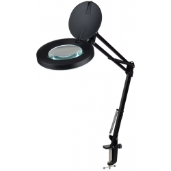 Lampa z lupą do blatu powiększająca 3D 4" 8,4W 42 x LED SMD 840lm czarna