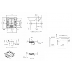 Adapter QFN8 MLF8 MLF8 WSON8 na DIP8 8x6mm XGecu