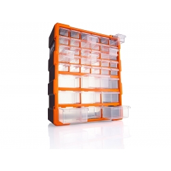 Organizer ścienny z 39 szufladkami pomarańczowy ASR-6001-ORANGE