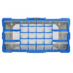 Organizer ścienny z 26 szufladkami niebieski ASR-6004-BLUE