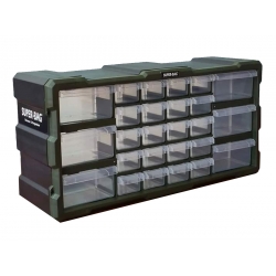 Organizer ścienny z 26 szufladkami zielony ASR-6004-GREEN