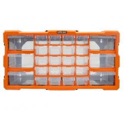 Organizer ścienny z 26 szufladkami pomarańczowy ASR-6004-ORANGE