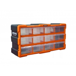 Organizer ścienny z 12 szufladkami pomarańczowy ASR-6005-ORANGE