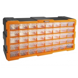 Organizer ścienny z 40 szufladkami żółty ASR-6003-YELLOW